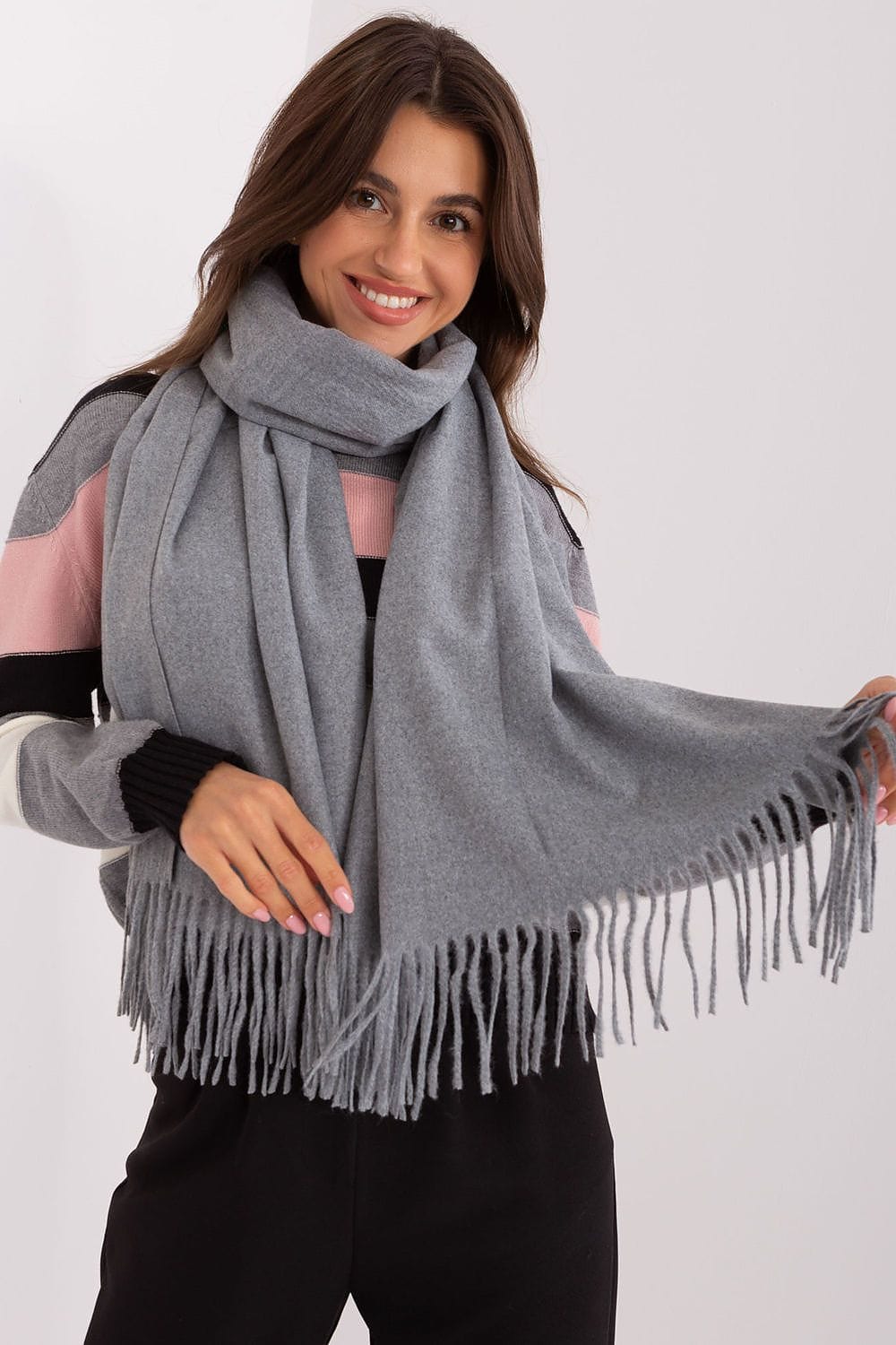 Women's Warm Long Scarf Tassels 196cm - ShalayeFashion