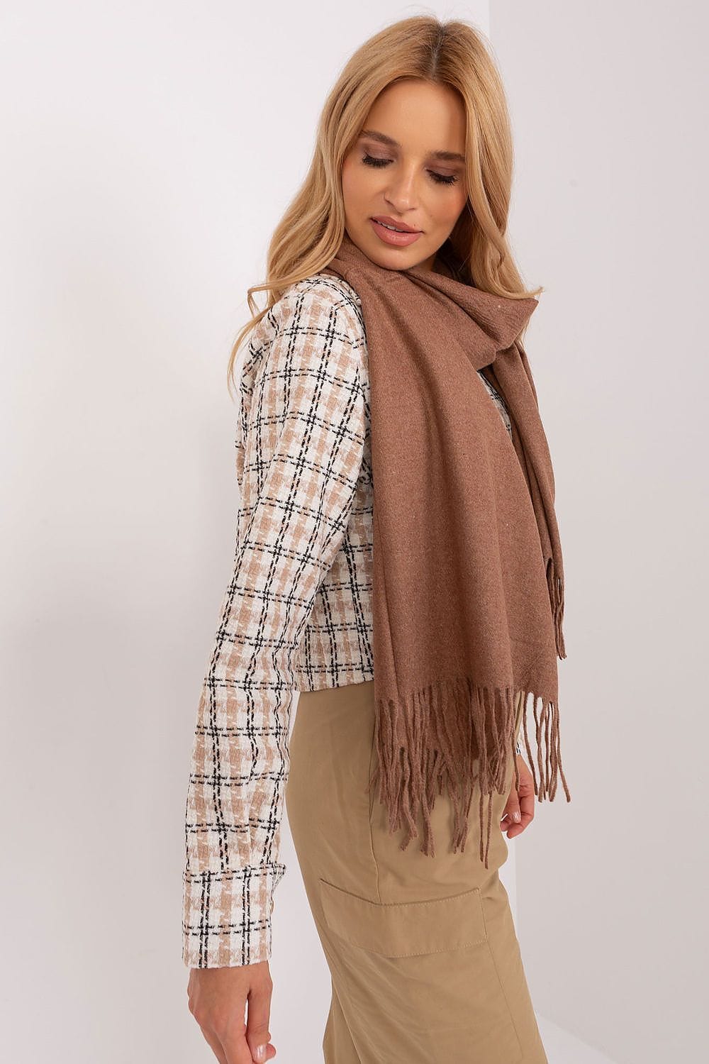 Women's Warm Long Scarf Tassels 196cm - ShalayeFashion