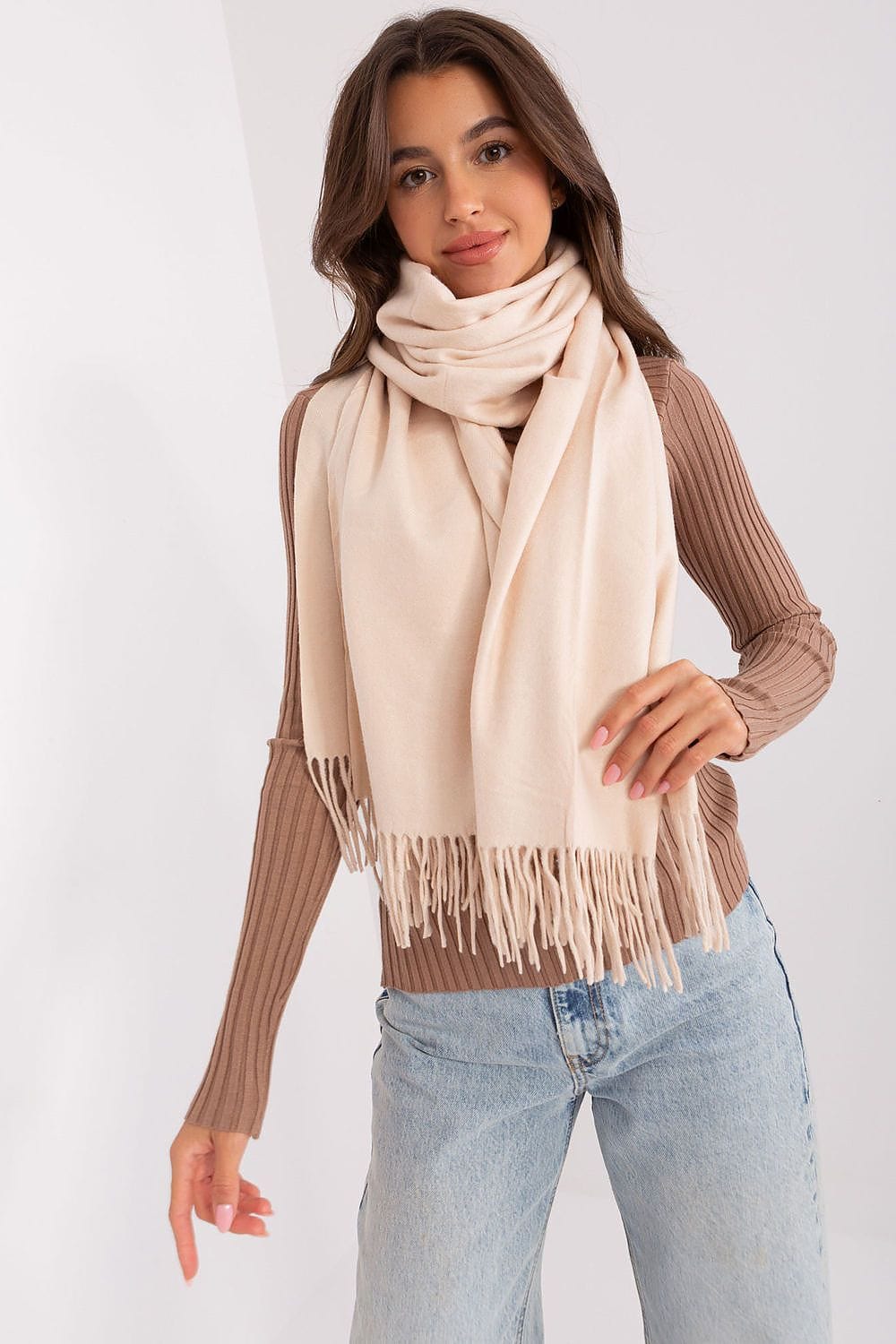 Women's Warm Long Scarf Tassels 196cm - ShalayeFashion