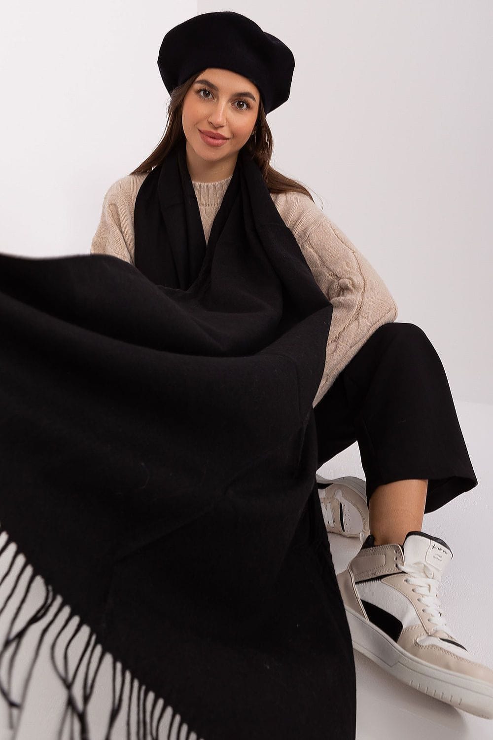 Women's Warm Long Scarf Tassels 196cm - ShalayeFashion