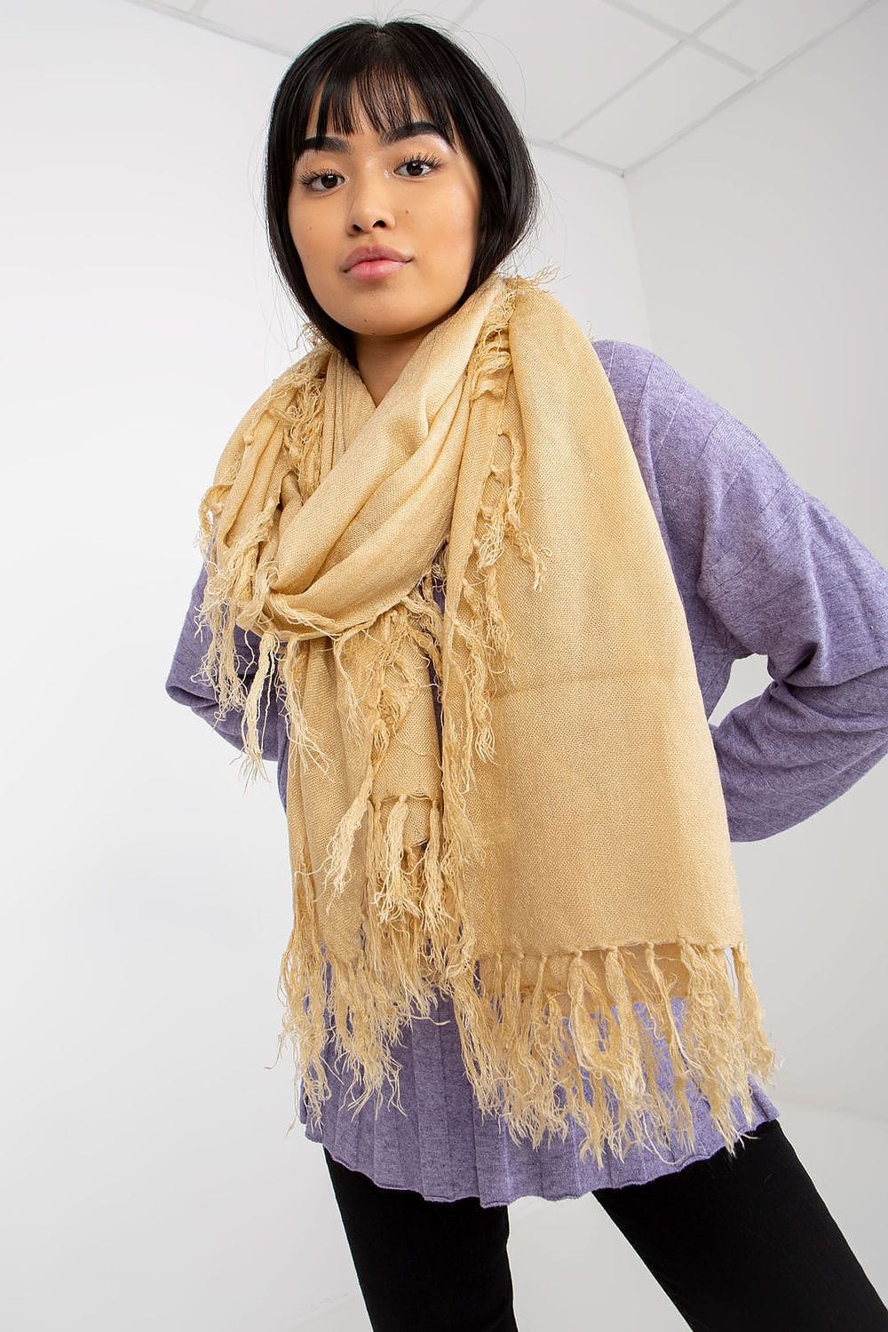 Women's Warm Scarf Tassels Long - ShalayeFashion