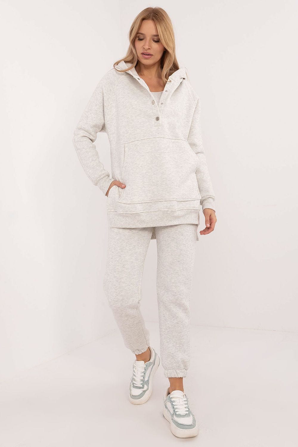 Women’s Warm Three Piece Melange Set - ShalayeFashion