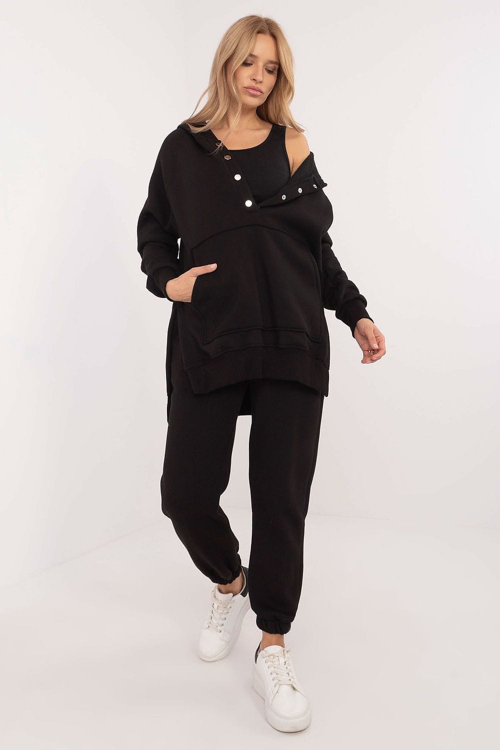 Women’s Warm Three Piece Melange Set - ShalayeFashion