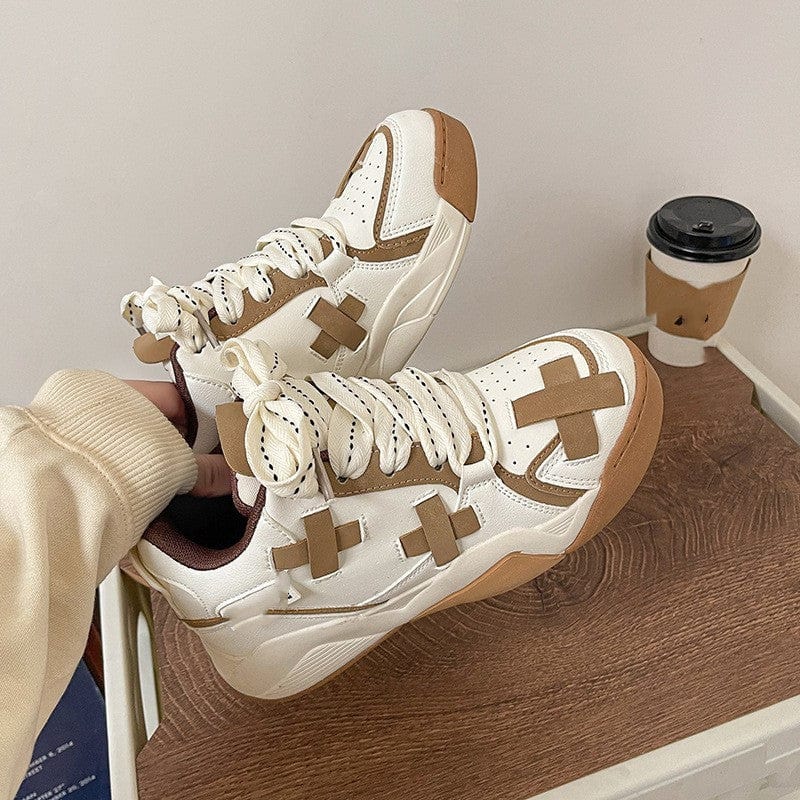 Women’s Wedge Heel Fashion Sneakers - ShalayeFashion
