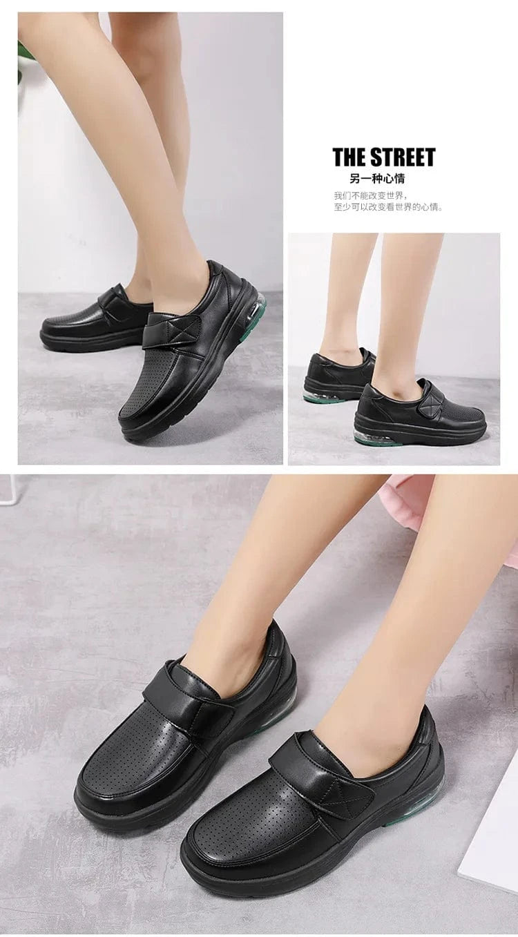 Women’s White Platform Slip - On Loafers - ShalayeFashion