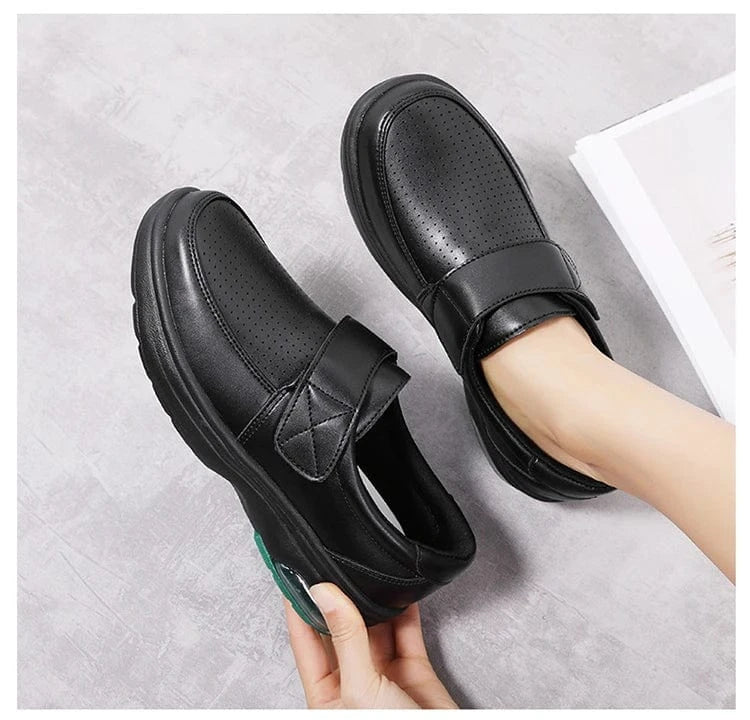 Women’s White Platform Slip - On Loafers - ShalayeFashion