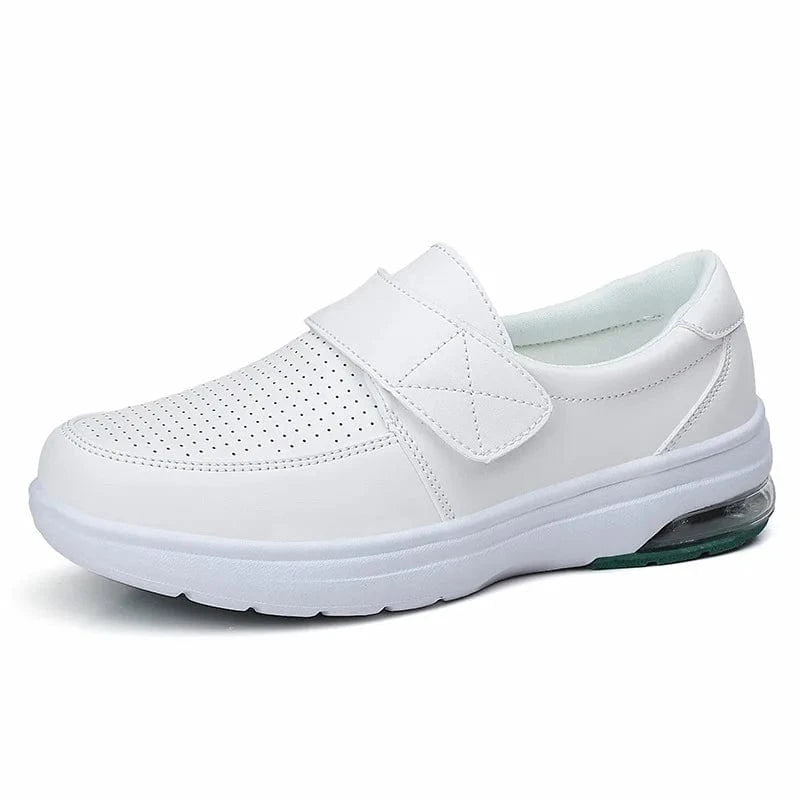Women’s White Platform Slip - On Loafers - ShalayeFashion