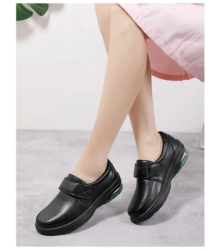Women’s White Platform Slip - On Loafers - ShalayeFashion