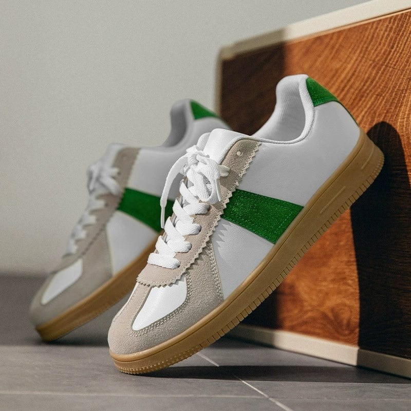 Women’s White Retro Casual Sneakers - ShalayeFashion