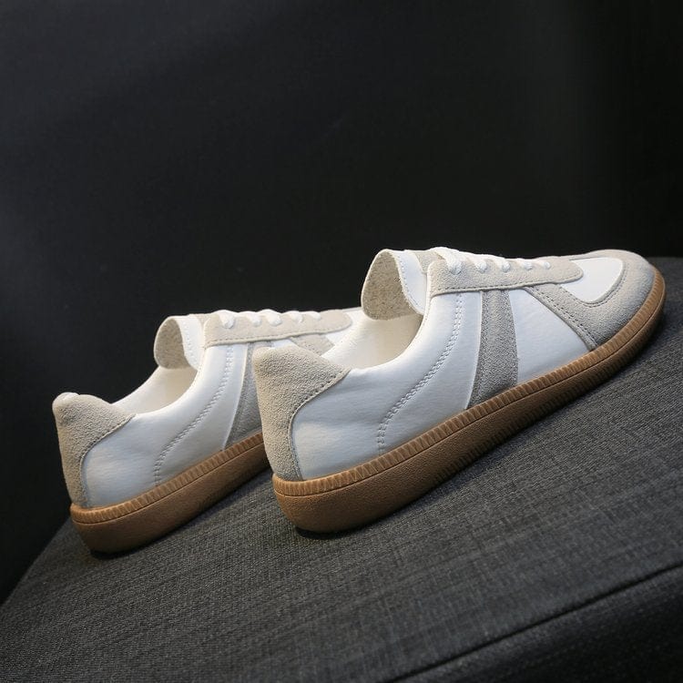 Women’s White Retro Casual Sneakers - ShalayeFashion