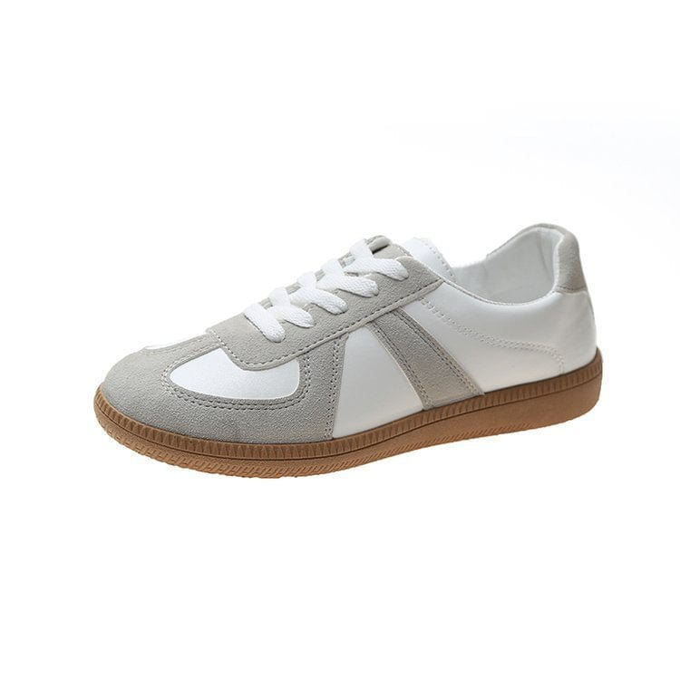 Women’s White Retro Casual Sneakers - ShalayeFashion