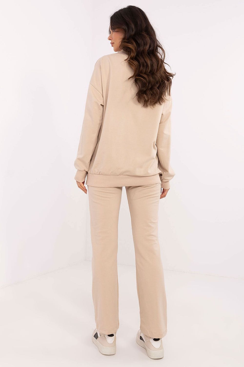 Women’s Wrap Neckline Casual Outfit Set - ShalayeFashion