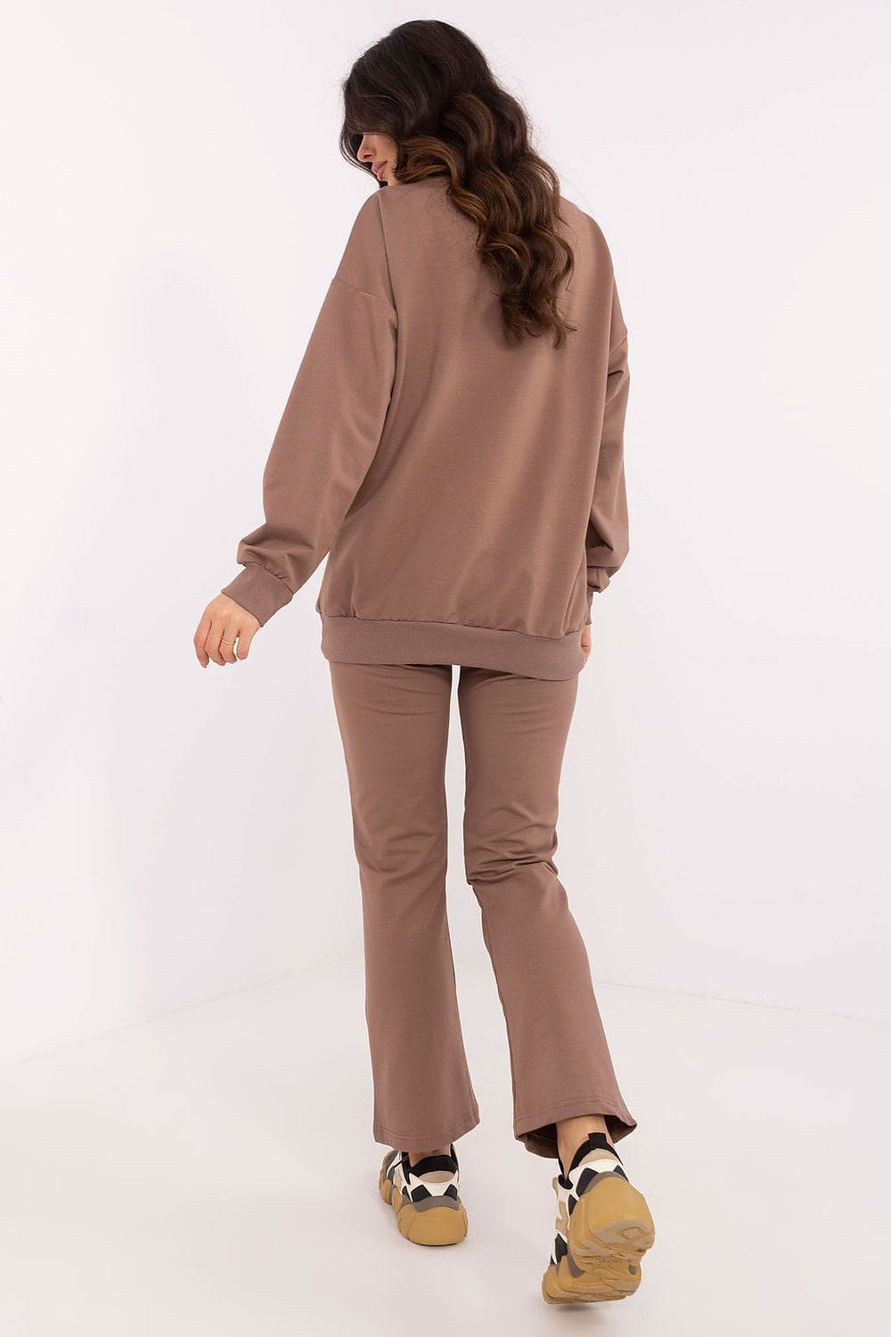 Women’s Wrap Neckline Casual Outfit Set - ShalayeFashion