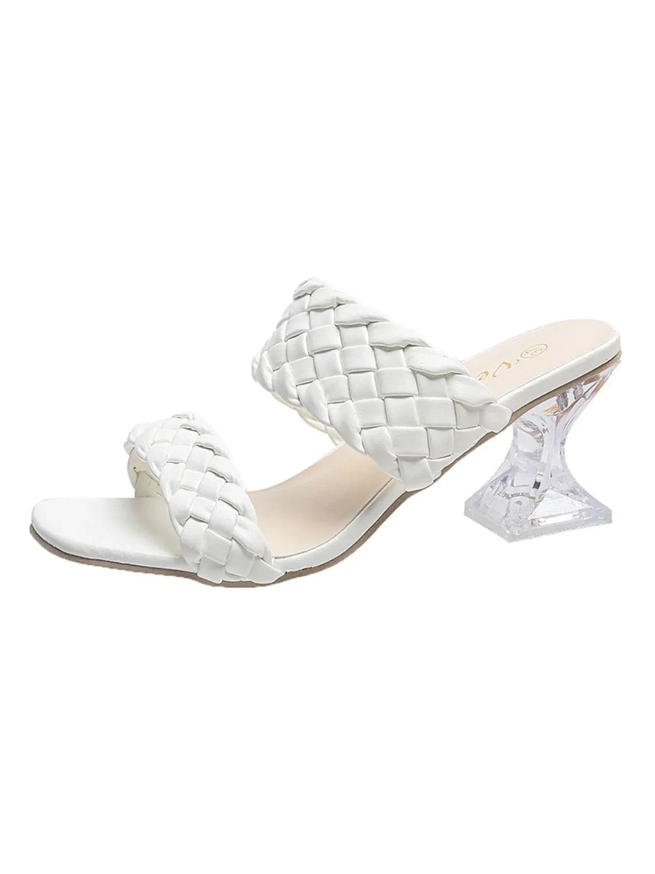 Woven Pattern Double Strap Sandals - ShalayeFashion