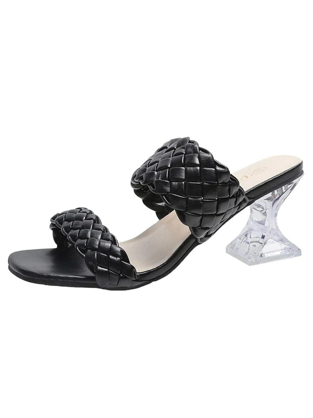 Woven Pattern Double Strap Sandals - ShalayeFashion