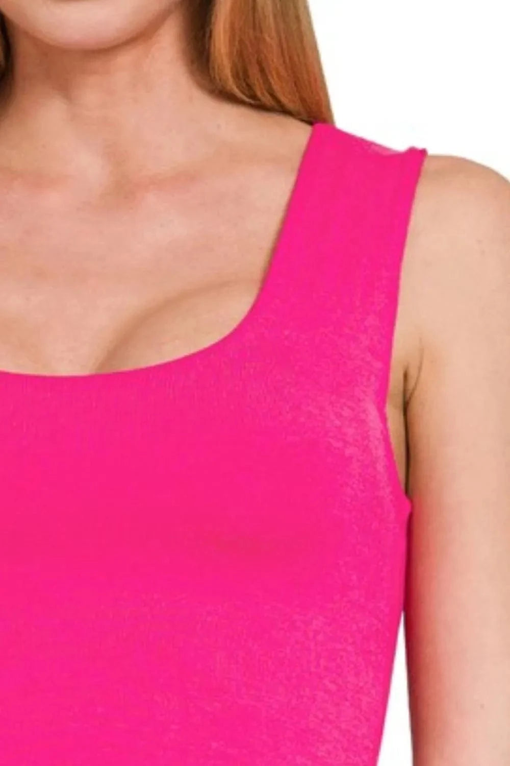 Zenana Double Layered Cropped Tank Top - ShalayeFashion