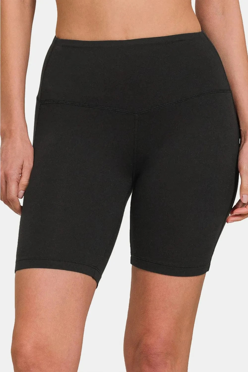 Zenana High Waist Active Shorts - ShalayeFashion