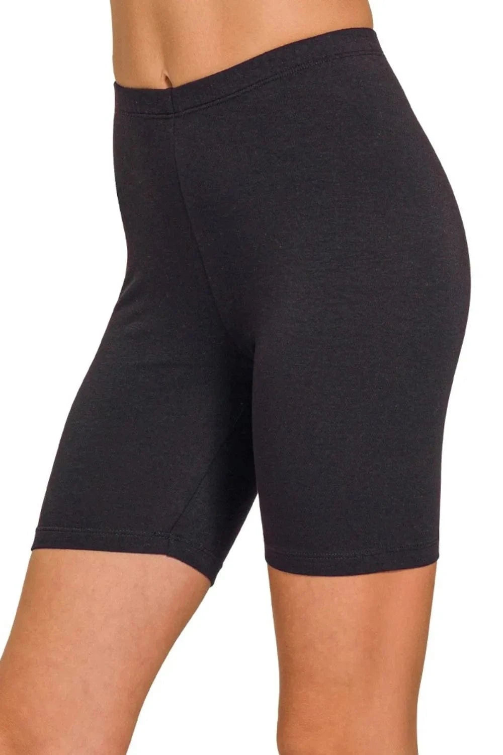 Zenana Premium Cotton Biker Shorts - ShalayeFashion