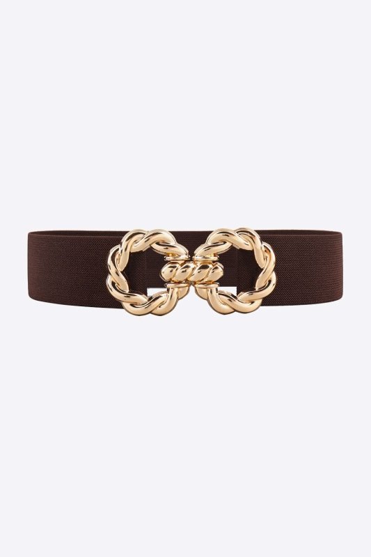 Zinc Alloy Buckle Elastic Belt - ShalayeFashion