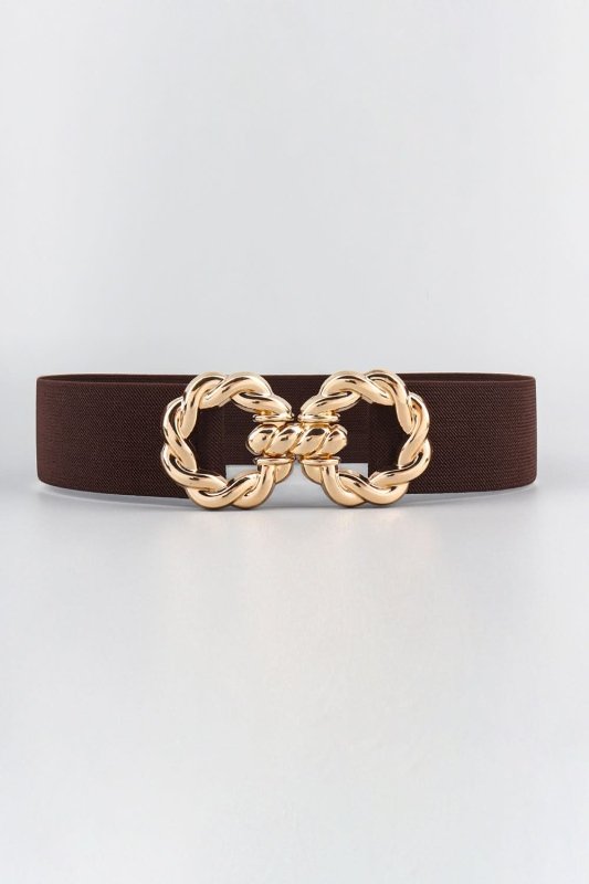 Zinc Alloy Buckle Elastic Belt - ShalayeFashion