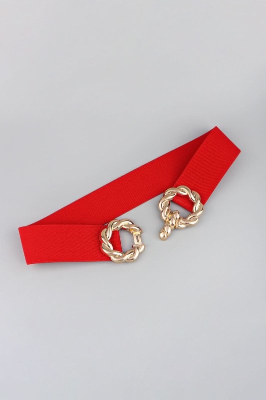 Zinc Alloy Buckle Elastic Belt - ShalayeFashion
