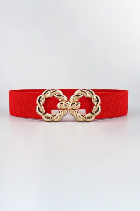 Zinc Alloy Buckle Elastic Belt - ShalayeFashion