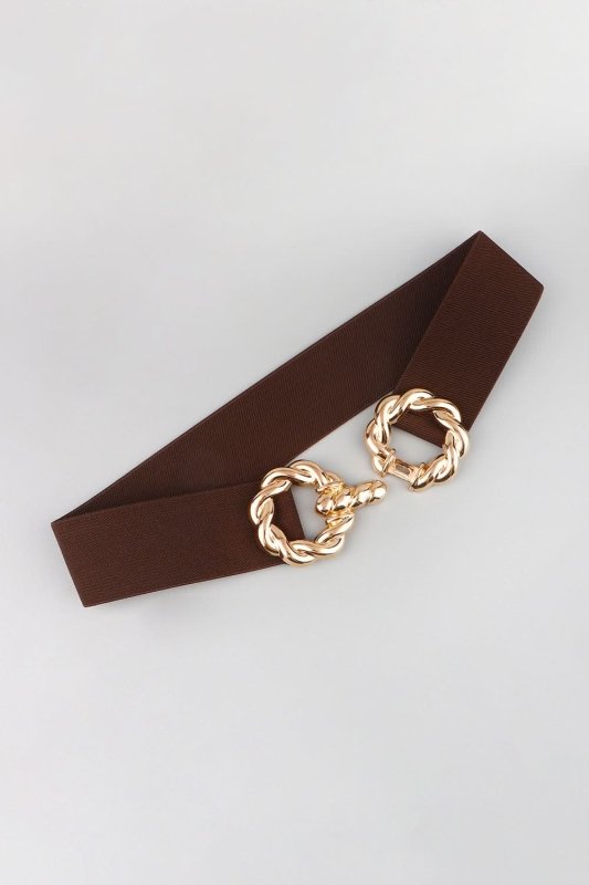 Zinc Alloy Buckle Elastic Belt - ShalayeFashion