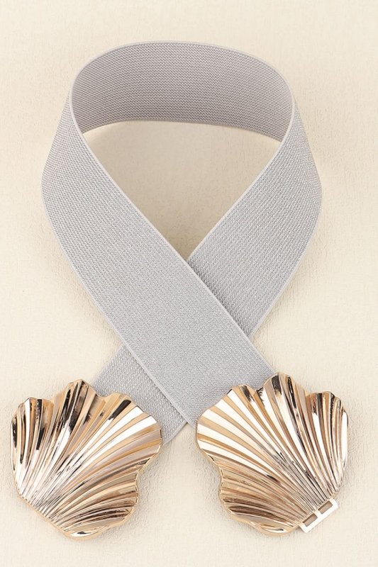 Zinc Alloy Buckle Elastic Belt - ShalayeFashion