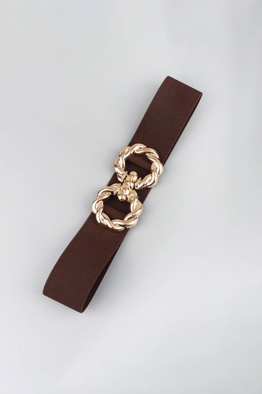 Zinc Alloy Buckle Elastic Belt - ShalayeFashion