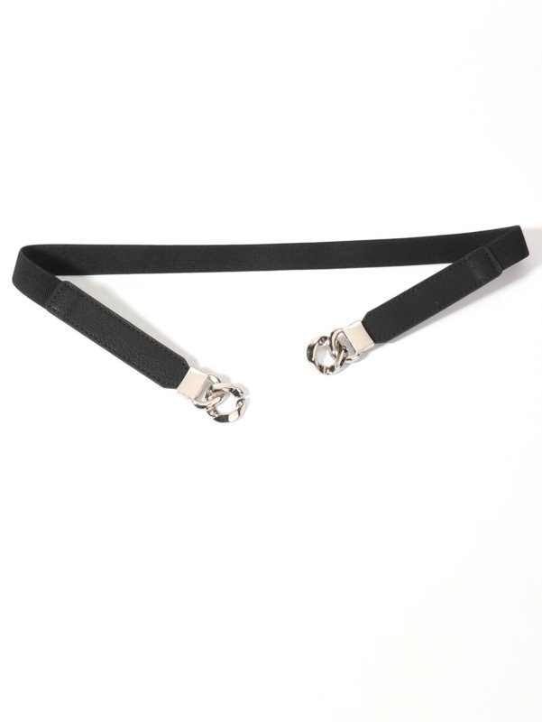 Zinc Alloy Buckle Elastic PU Belt - ShalayeFashion