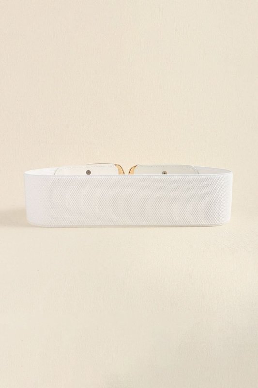 Zinc Alloy Buckle Elastic Wide Belt - ShalayeFashion