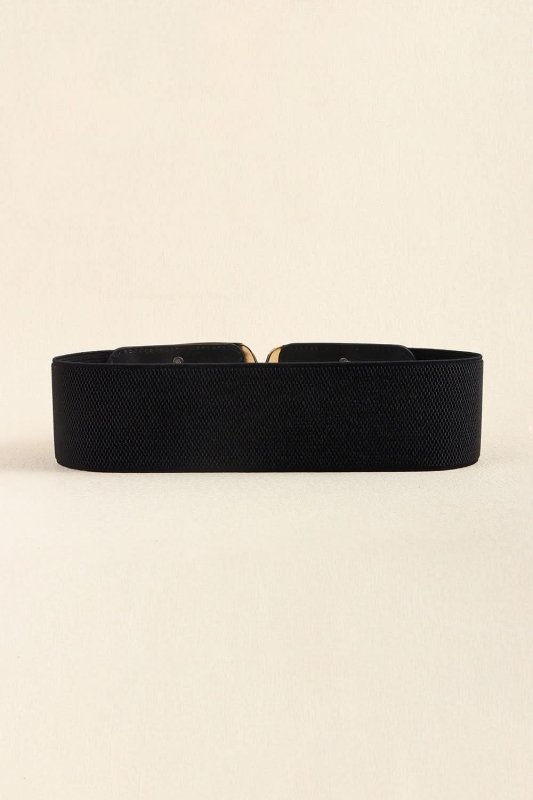 Zinc Alloy Buckle Elastic Wide Belt - ShalayeFashion