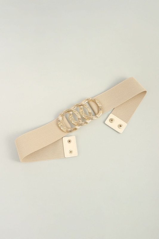 Zinc Alloy Buckle Elastic Wide Belt - ShalayeFashion