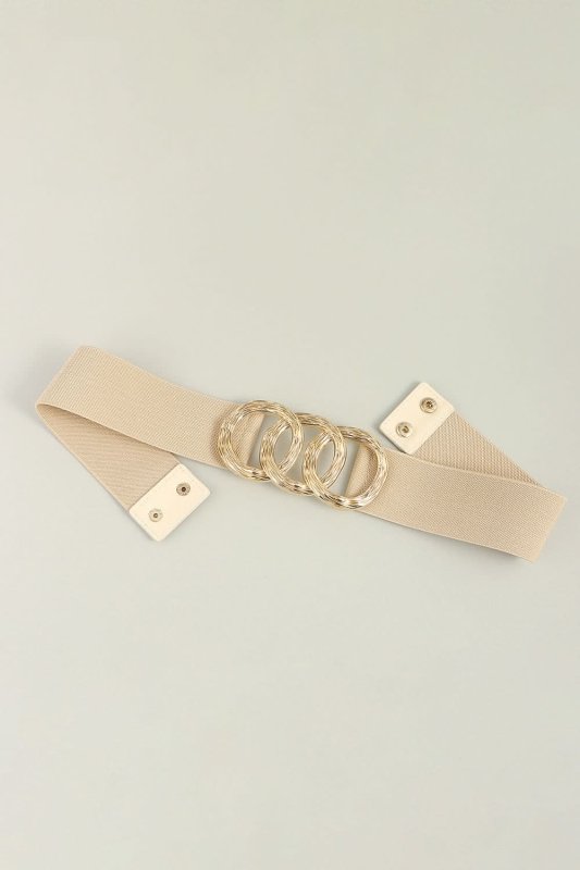 Zinc Alloy Buckle Elastic Wide Belt - ShalayeFashion
