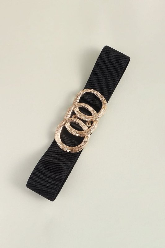 Zinc Alloy Buckle Elastic Wide Belt - ShalayeFashion