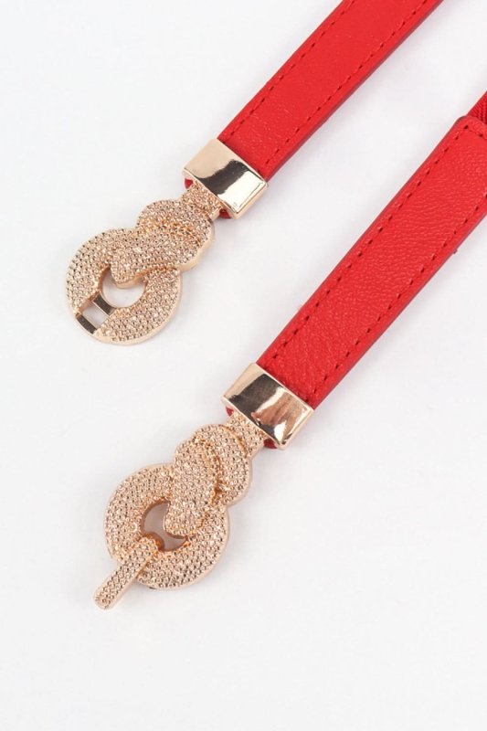 Zinc Alloy Buckle PU Leather Belt - ShalayeFashion