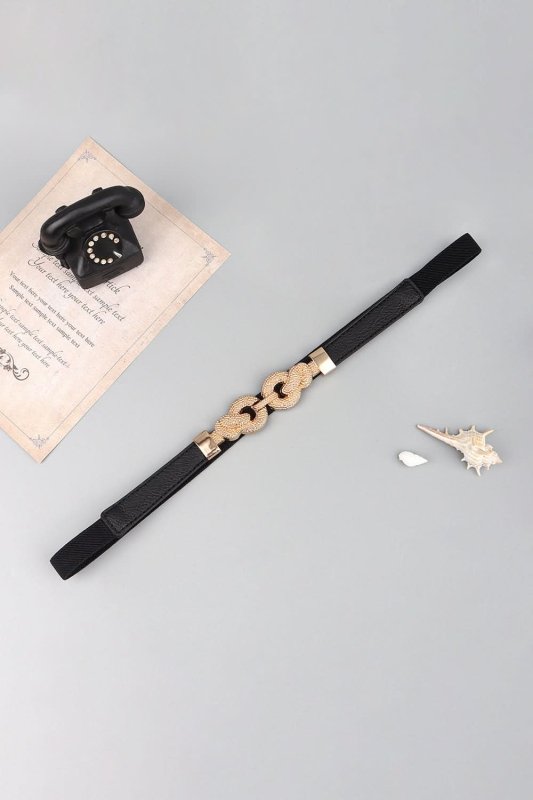 Zinc Alloy Buckle PU Leather Belt - ShalayeFashion